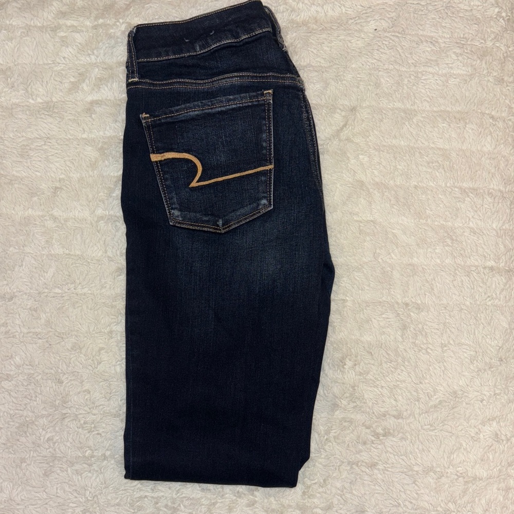 American Eagle Outfitters Dark Blue Women's Skinny Jeans